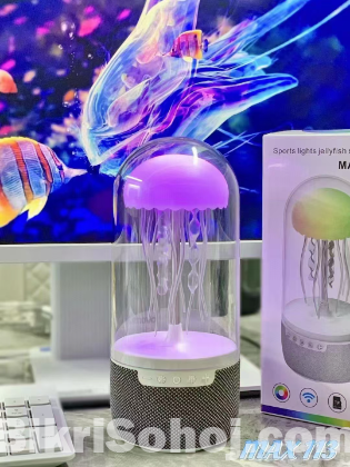 Colorful Jellyfish Lamp + Bluetooth Speaker – MAX 113✨